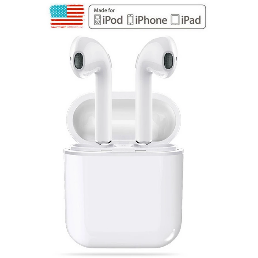 

GONOKER Wireless Headphone Bluetooth Earphone with Microphone Hands Free TWS Wireless Earbuds for Apple iPhone 5s 6s 7 8 X