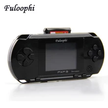 Fuloophi видеоигры PXP3 Игрок Тонкий Станция Карманное Игровое Дети 16-BitHandheld Консоли Игра + Игра в Карты Подарок На День Рождения Детей