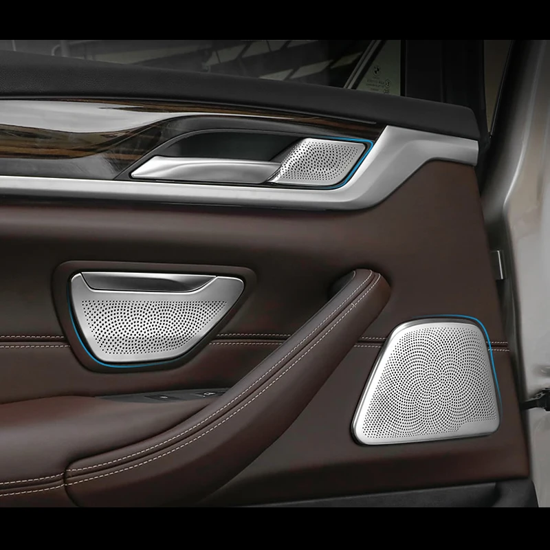 Автомобильный Стайлинг аудио стерео динамик для двери автомобиля громкий динамик рамка Накладка полосы для BMW 5 серии G30 G38-19 авто аксессуары