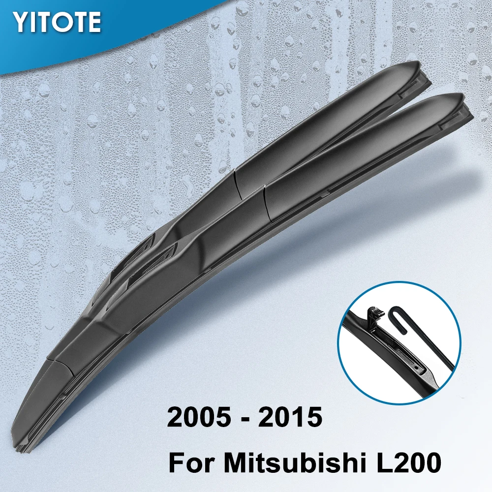 Гибридные щетки стеклоочистителя YITOTE для Mitsubishi L200 подходят крючков 2005 2006 2007 2008 2009