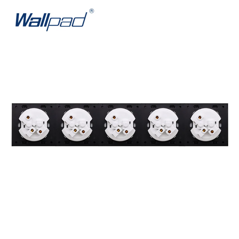 Настенная розетка Wallpad L6 немецкая электрическая из закаленного стекла с 5