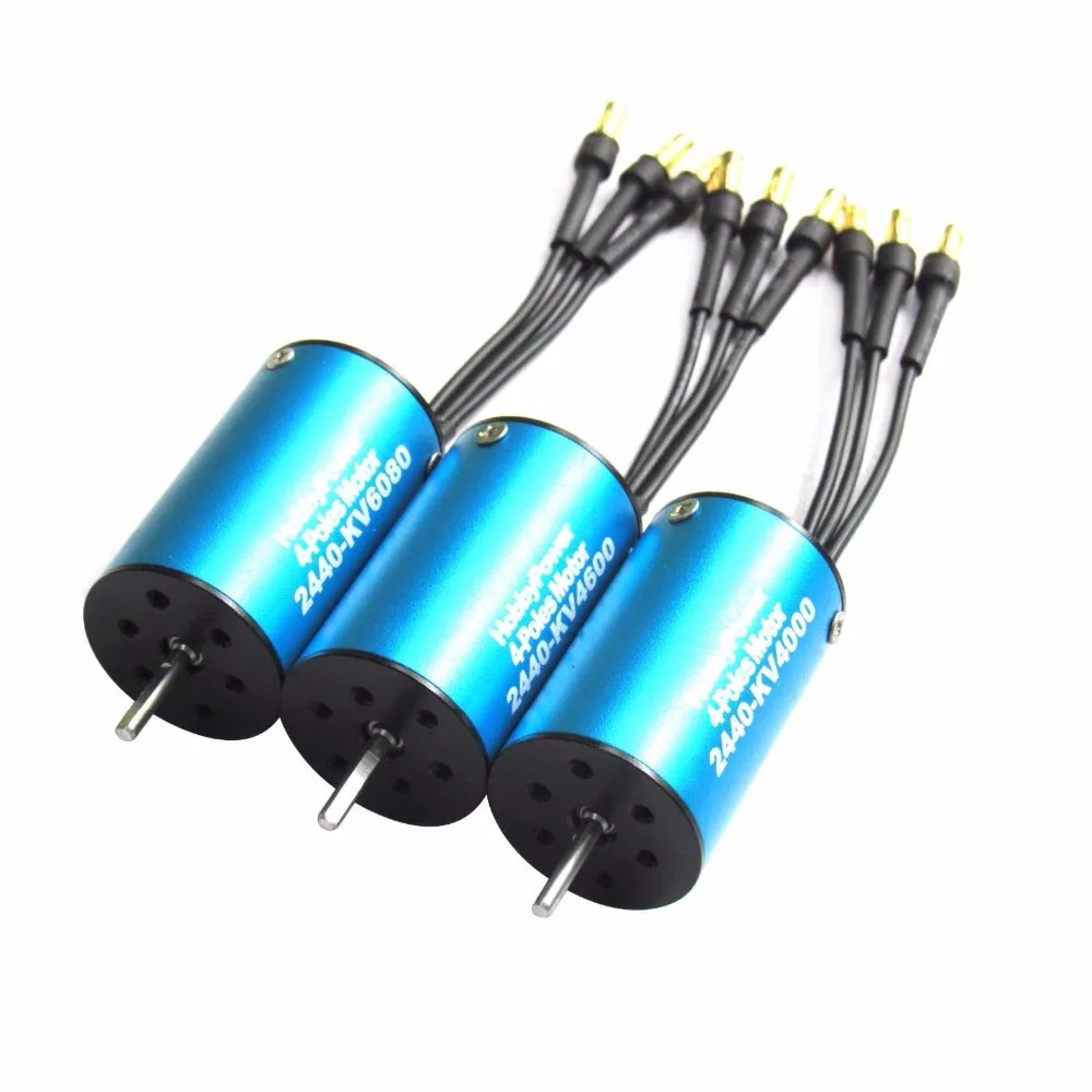 Hobbypower 2440 6080kv 4600kv 4000kv 4 полюса бесщеточный Двигатель для 1/18 1/16 RC автомобилей|motor