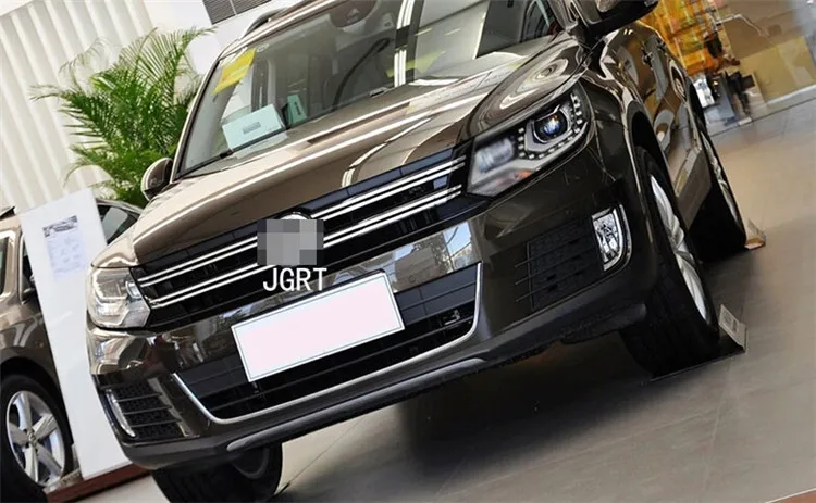 2 шт. автомобильный стиль светодиодный фары для vw Tiguan 2013- для Tiguan Головной фонарь светодиодный DRL Объектив двойной луч H7 HID Xenon bi xenon объектив