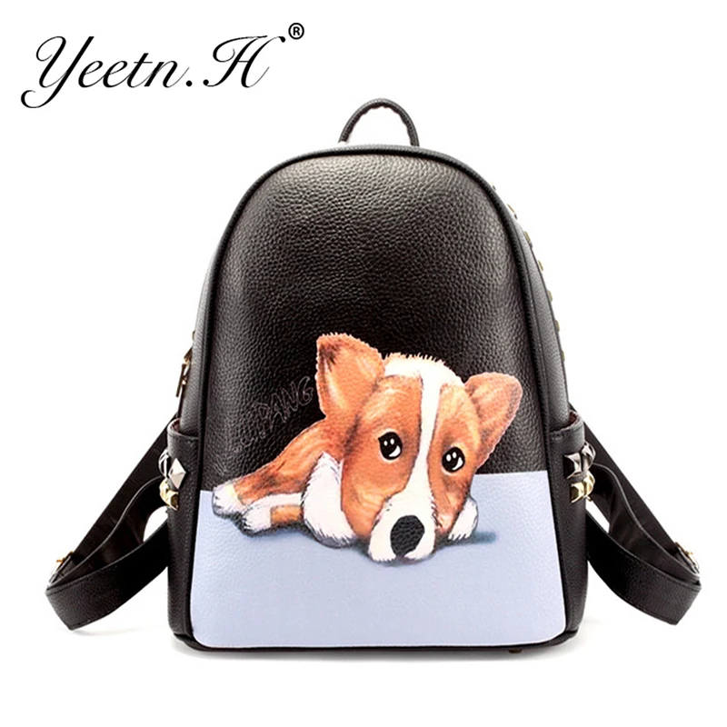 

2017 New Arrival Design Of Cartoon Dog Backpack   Shoulder Bags For  Girls Daily School Backpack A1328