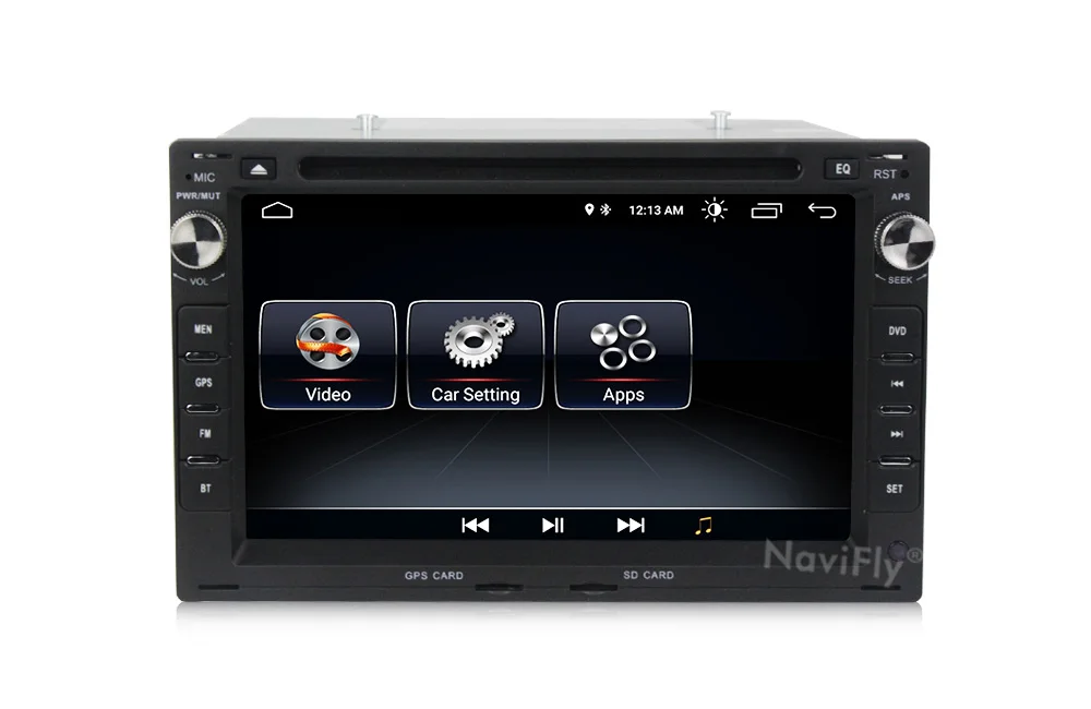 Best New Arrival!Navifly android8.1 Car stereo head unit navigation GPS NAVI DVD player for VW/Volkswagen/PASSAT/B5/MK5/GOLF/POLO 12