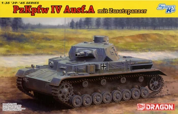 

1/35 DRAGON Pz.Kpfw.IV Ausf.A Up-Armored Version Tank Model # 6816