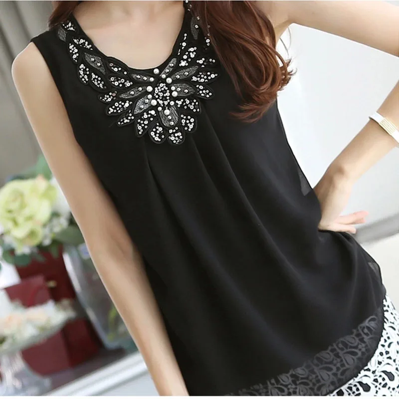 

plus size women clothes women tops Women Blouses 2019 Summer Chiffon white shirt blusas y camisas mujer Sleevele ladies blouses