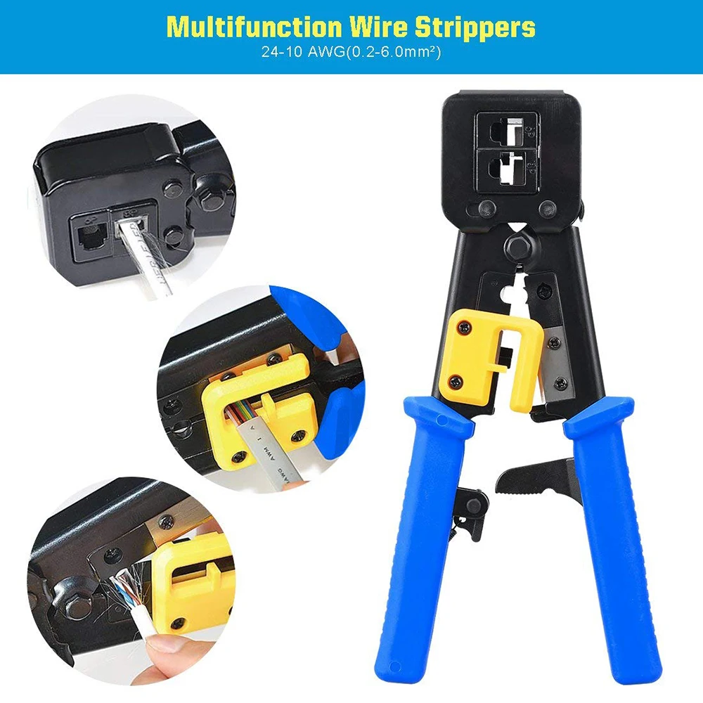 ez rj45 tool crimper hand network Stripping tool plier for ez rj45 rj11 cat6 cat5 8p8c 4