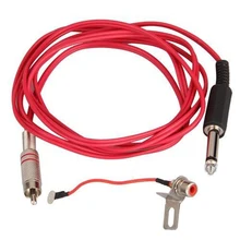 2шт RCA разъем адаптер зажим шнур для татуировки пулемет источник питания