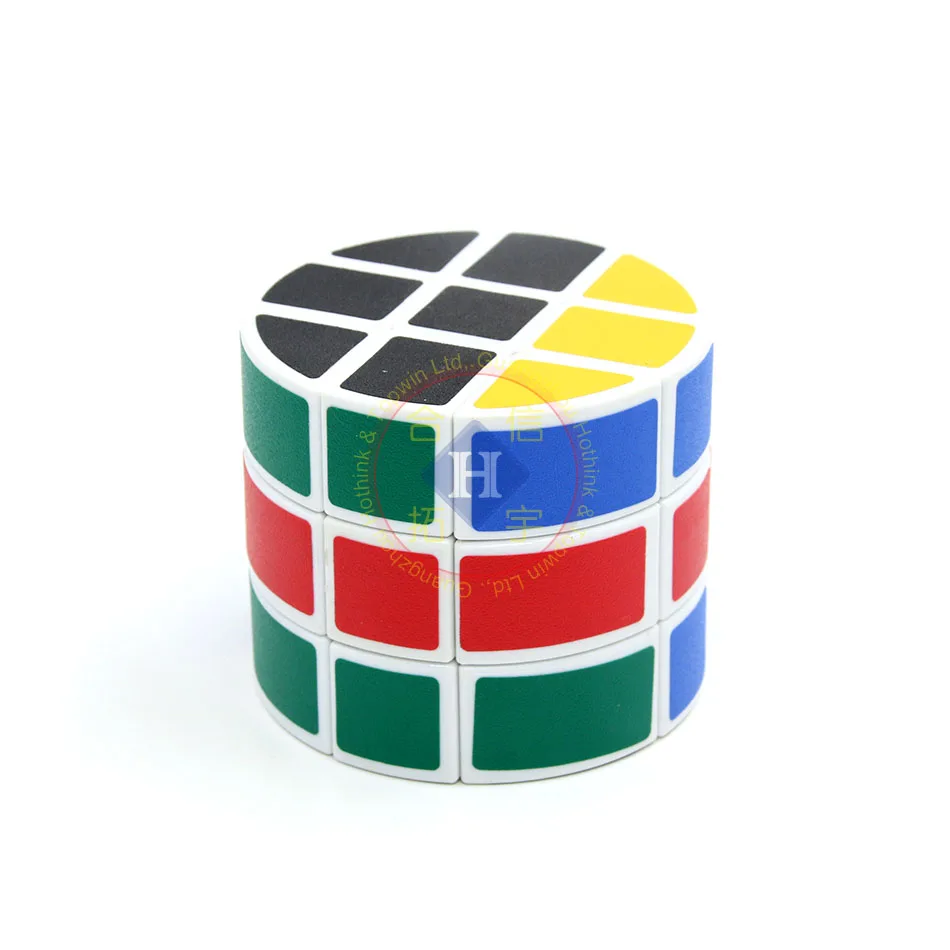 3x3x3 New Magic Cylinder Magic Cube Puzzle Scrub sticker Toy Cube kids gift toys 6.7CM*5.7CM