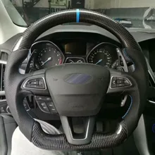 Рулевое колесо из углеродного волокна и кожи для Ford Mondeo Kuga