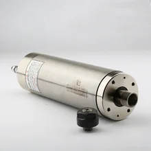 Высокоточный 2.2квт фрезерный шпиндель с водяным охлаждением для металла 220В d80мм с керамическими подшипниками для гравировального станка по металлу