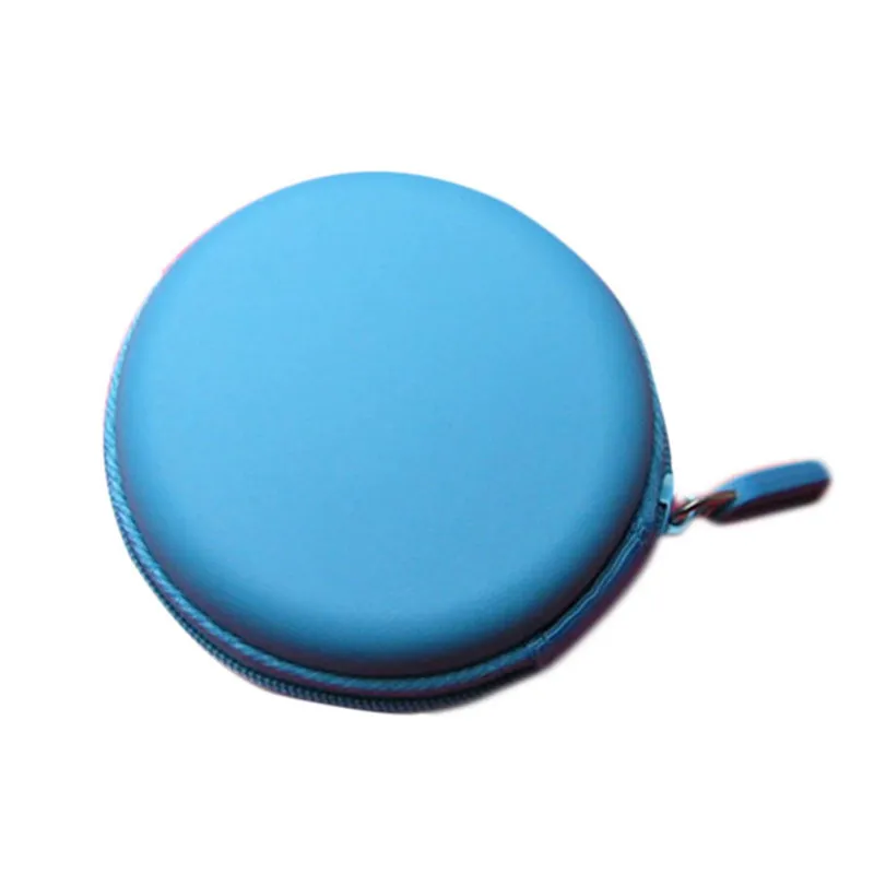  2016  Brand New Colourful Portable Mini Round Portable Coin Wallet Purse Hard Key Earphone Holder Case Bag Versatile sac main 