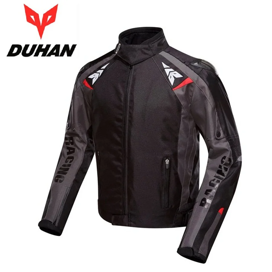 

Free shipping 1pcs DUHAN Outdoor Sports Men's Motorcycle Jacket Suit Racing Suits Armor Riding ProtectiveJacket with 5pcs pads