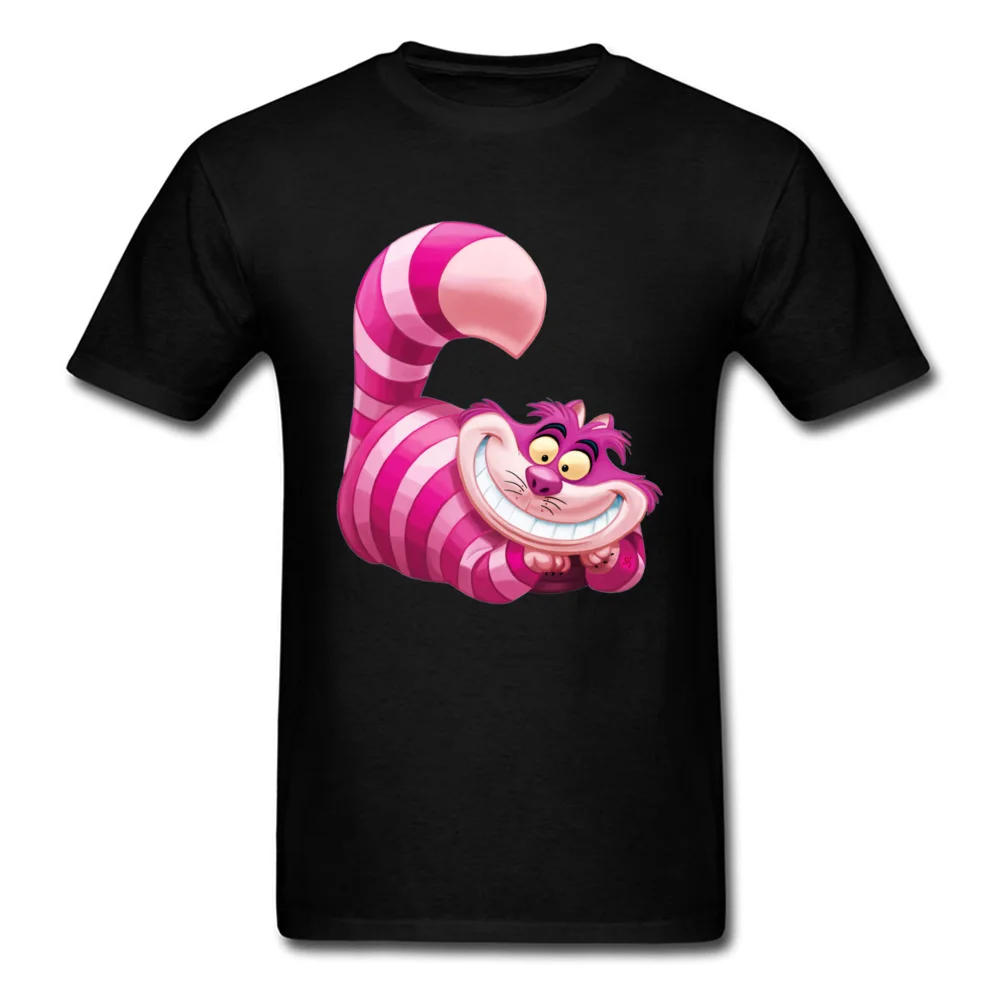 

Grin Like A Cheshire Cat T Shirt Alice's Wonderland Pink Smile Cat Funny Cartoon Print 3D Tshirts Boy Top Quality Streetwear Tee