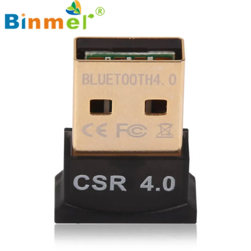 Binmer Bluetooth CSR V4.0 ключ двухрежимный беспроводной адаптер 20 м 3 Мбит/с для Windows 8 7 Bluetooth адаптер Aug 24