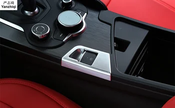 

Free shipping 1pc For Alfa Romeo Giulia 2017 2018 ABS Chrome electronic hand brake decoration cover sequinsFree shipping 1pc For