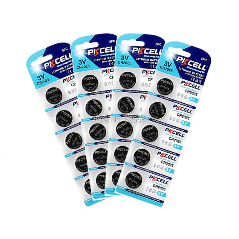 

4Cards CR2025 3V 150mAh Lithium Button Coin Cell Battery Button Coin Battery CR2025 3V Lithium Battery For Watch Calculator