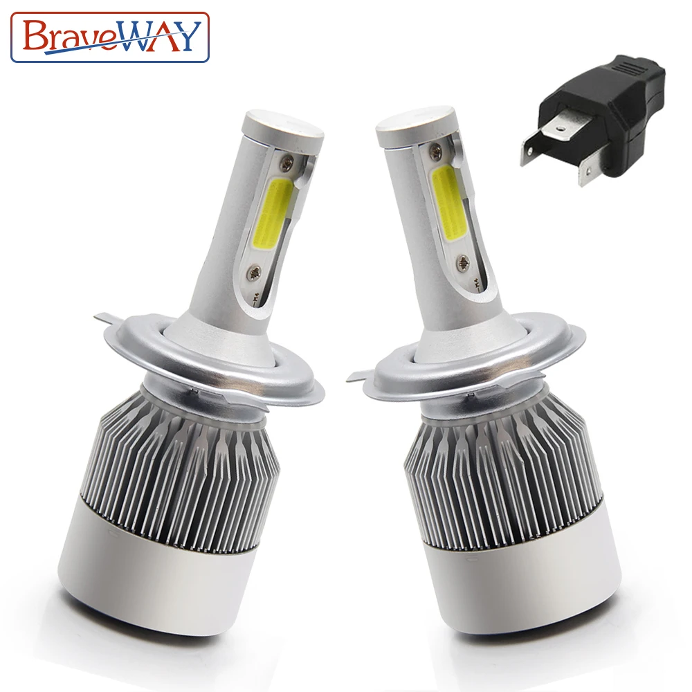 

BraveWay H4 Led HeadLight Car HeadLamp Led H7 H11 9005 9006 Bulbs for Motocycle Lada Vesta