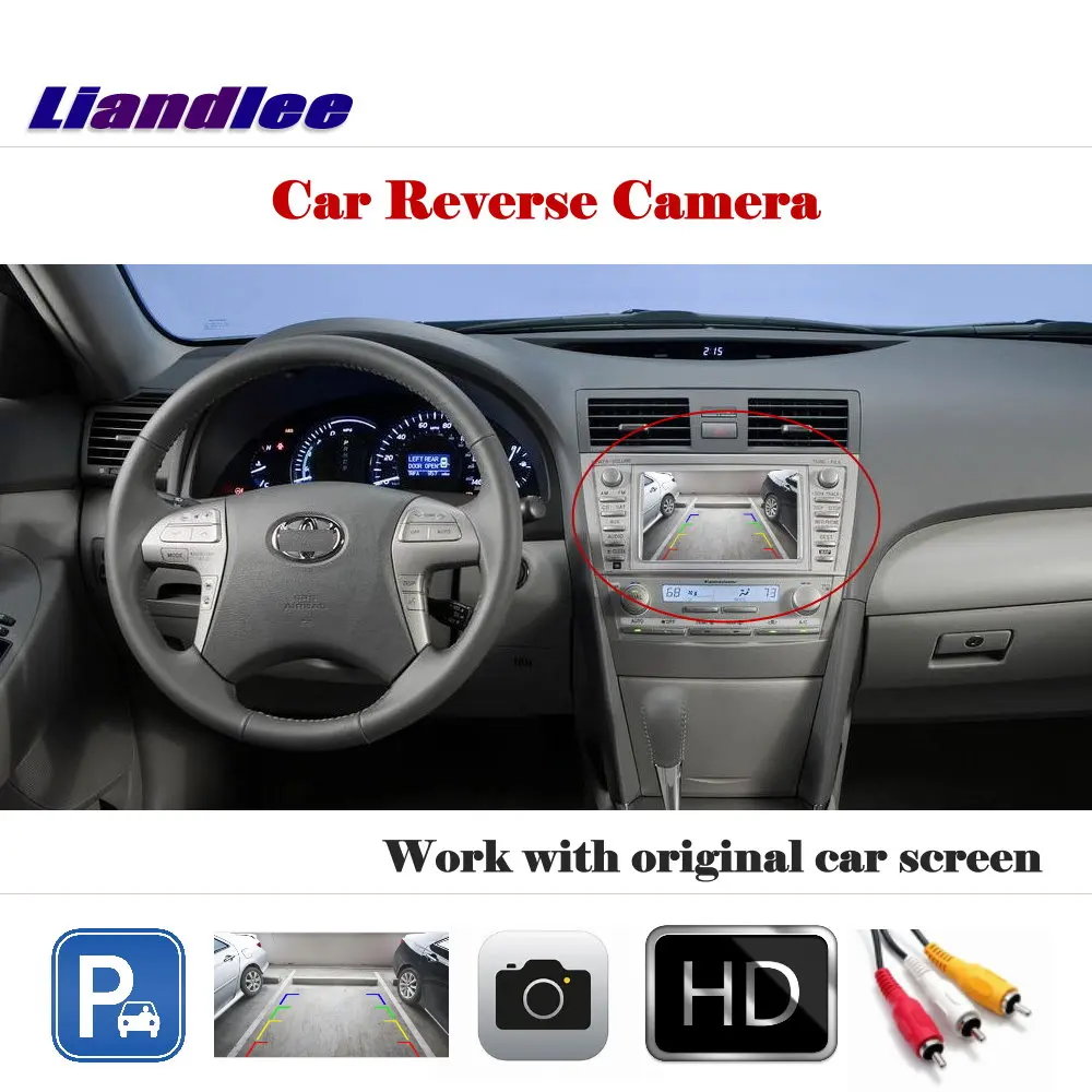 Koop Liandlee Auto Reverse Parking Camera Voor Toyota Camry XV40 2006 ~ 2011 Rear Achteruitrijcamera Back Werken met Auto fabriek Scherm