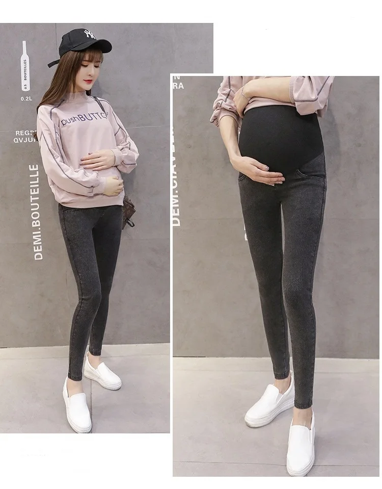 Джинсовые брюки для беременных, классический стиль, джинсы для беременных, модная одежда для беременных, большие размеры M, L, XL, XXL, 3XL