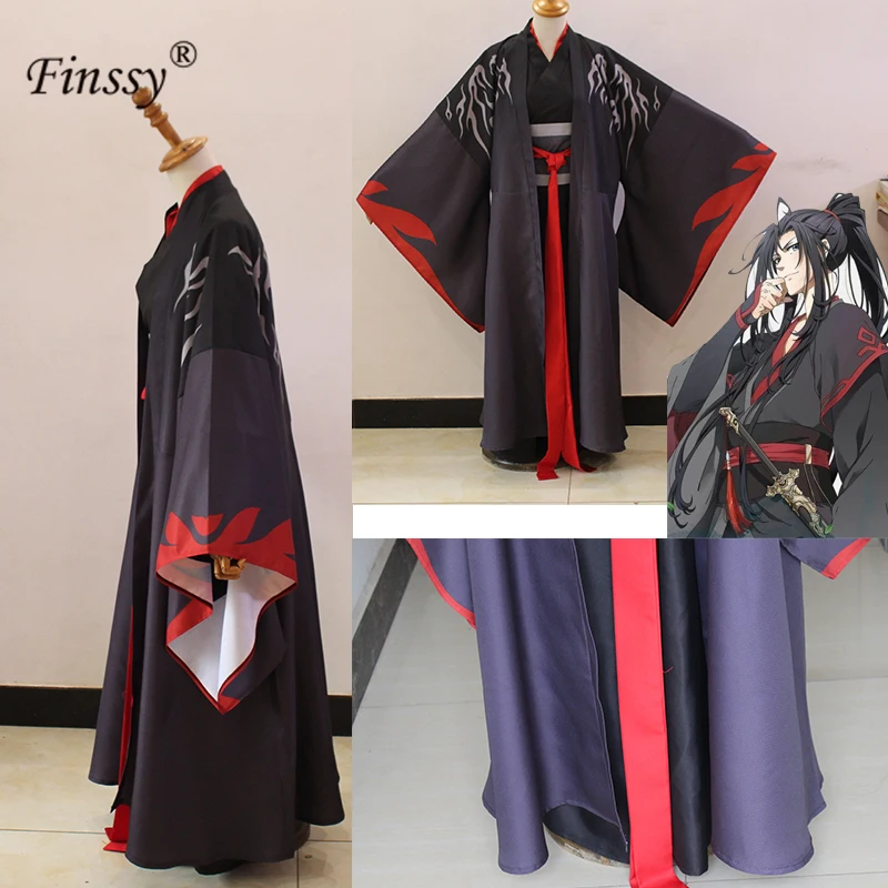 

Wei Wuxian Cosplay Mo Xuanyu Costume Anime Grandmaster of Demonic Cultivation Cosplay Mo Dao Zu Shi Men Women Costume Wig Flue