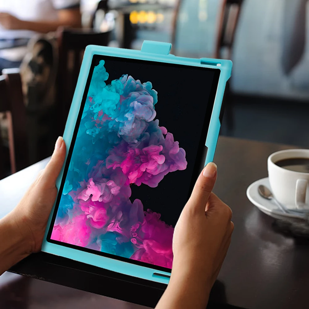Чехол конфетного цвета для microsoft Surface Pro 3 4 5 6 чехол для планшета силиконовый плоский чехол Противоскользящий противоударный 12,0 дюймов Чехол