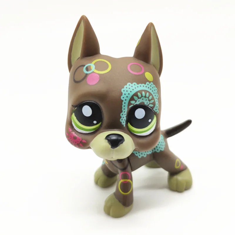 Редкие игрушки Lps Pet Shop,, короткошерстная кошка, коричневый большой Дэйн, стоячая фигурка, коллекция, 41 стиль, детский набор, подарок - Цвет: 25