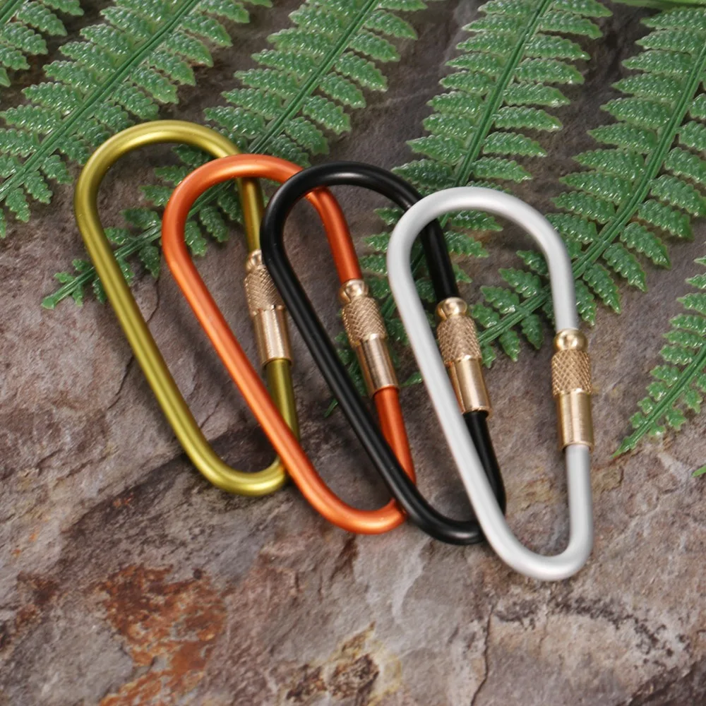 

Multi-color Aluminum Alloy Carabiner D-Ring Key Chain Clip Camping Keyring Snap Hook EDC Survival Outdoor Travel Kit