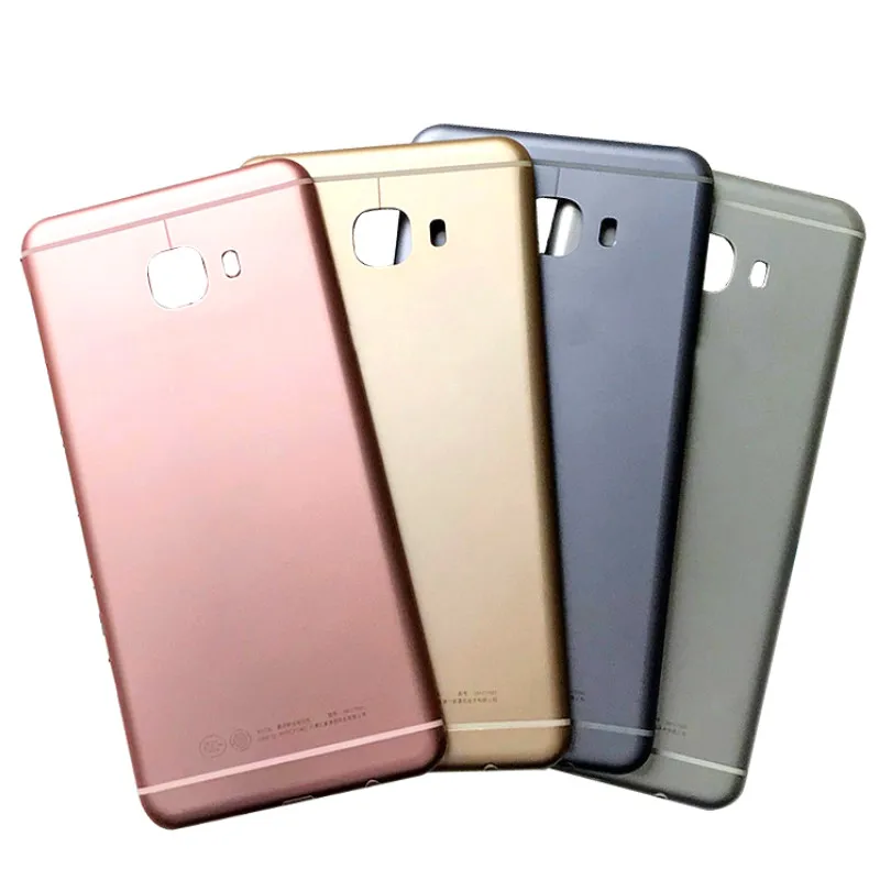 

Metallic Material Back Battery Cover Case Door Housing Cover Frame For Samsung Galaxy C7 Pro Back Cover Case C7Pro