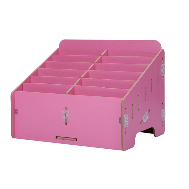 Мультифункциональный деревянный ящик для хранения Ящики электронный мобильный телефон Ремонтный комплект Caixa De Ferramentas - Цвет: Pink