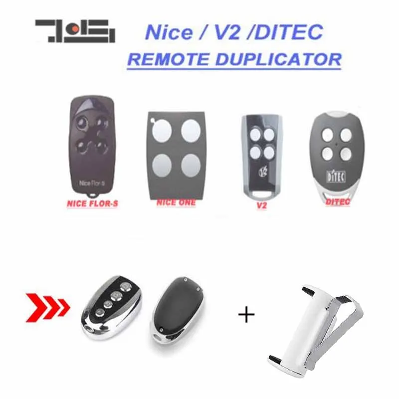 

1pcs FOR DITEC GOL4, V2 PhoenixV2 PHOX, Nice Flors, Nice One Remote control Replacement 433,92Mhz clone duplicator
