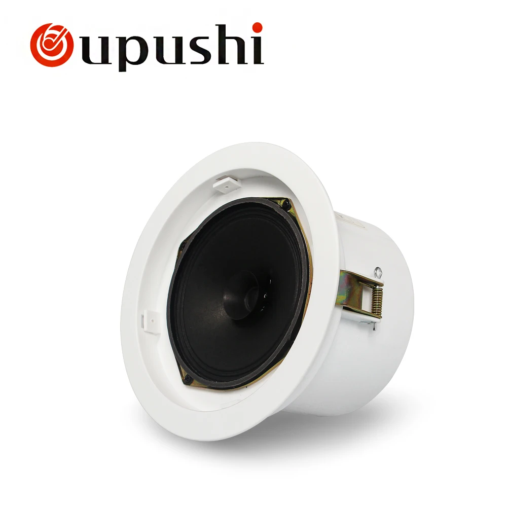 OUPUSHI CE99D 4,5 дюймов активный потолочный динамик 6 Вт белый для домашнего ресторана церкви