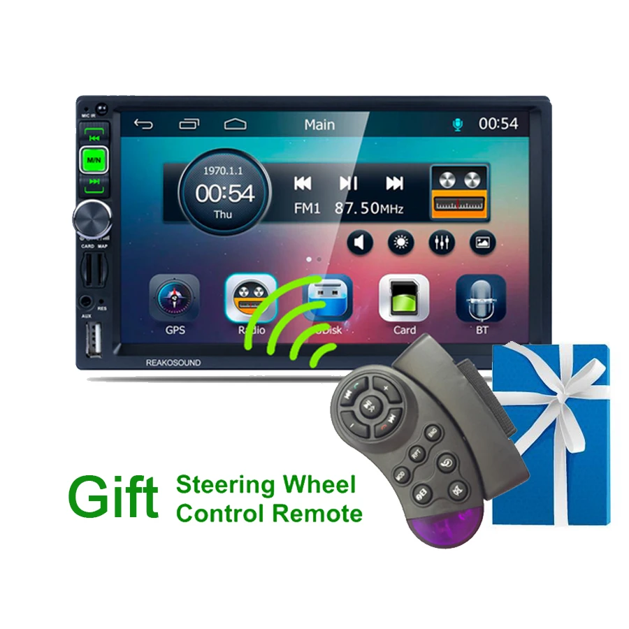 

Double Din Autoradio Car Stereo Radio GPS with North America and Europe 8G Card Support Mirror Link/FM AM RDS/USB
