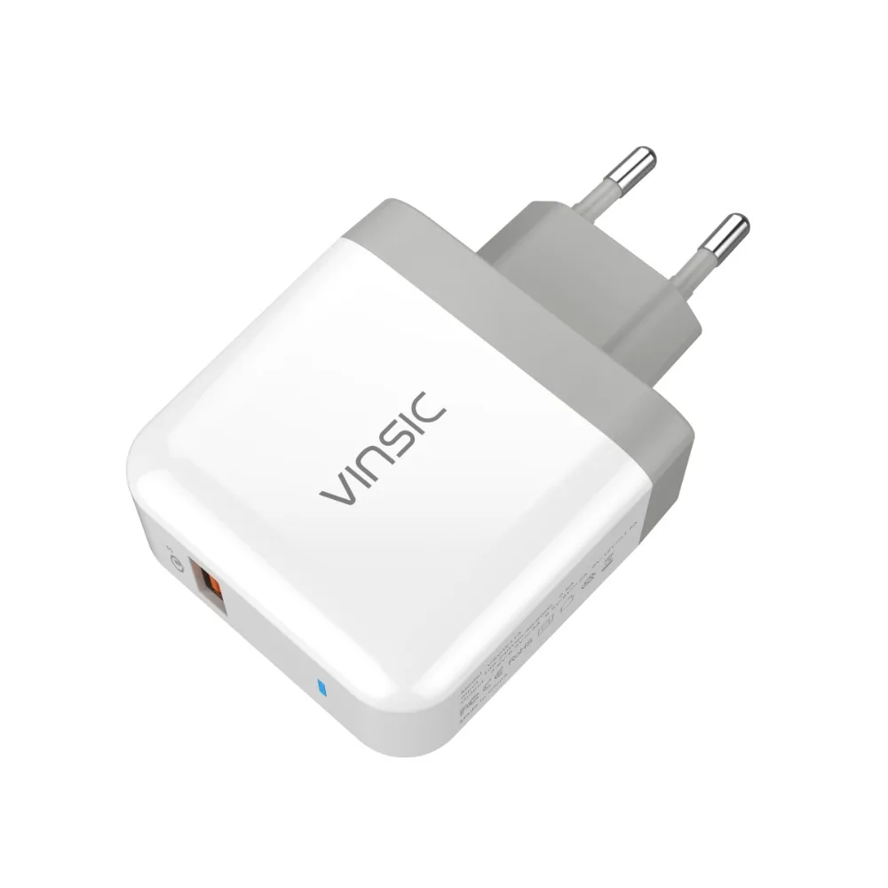 VINSIC USB зарядное устройство quick charge 3 0 для iPhone X 8 7 iPad быстрое настенное Samsung S9 Xiaomi mi