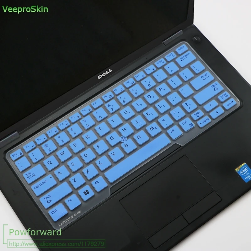 Чехол для клавиатуры ноутбука для ухода за кожей кожи Dell Latitude 5480 5490 7490 3340 E3340 E5490 5491 E5491 E5450 E5470 E7450 E7470 7480 E7480 - Цвет: blue