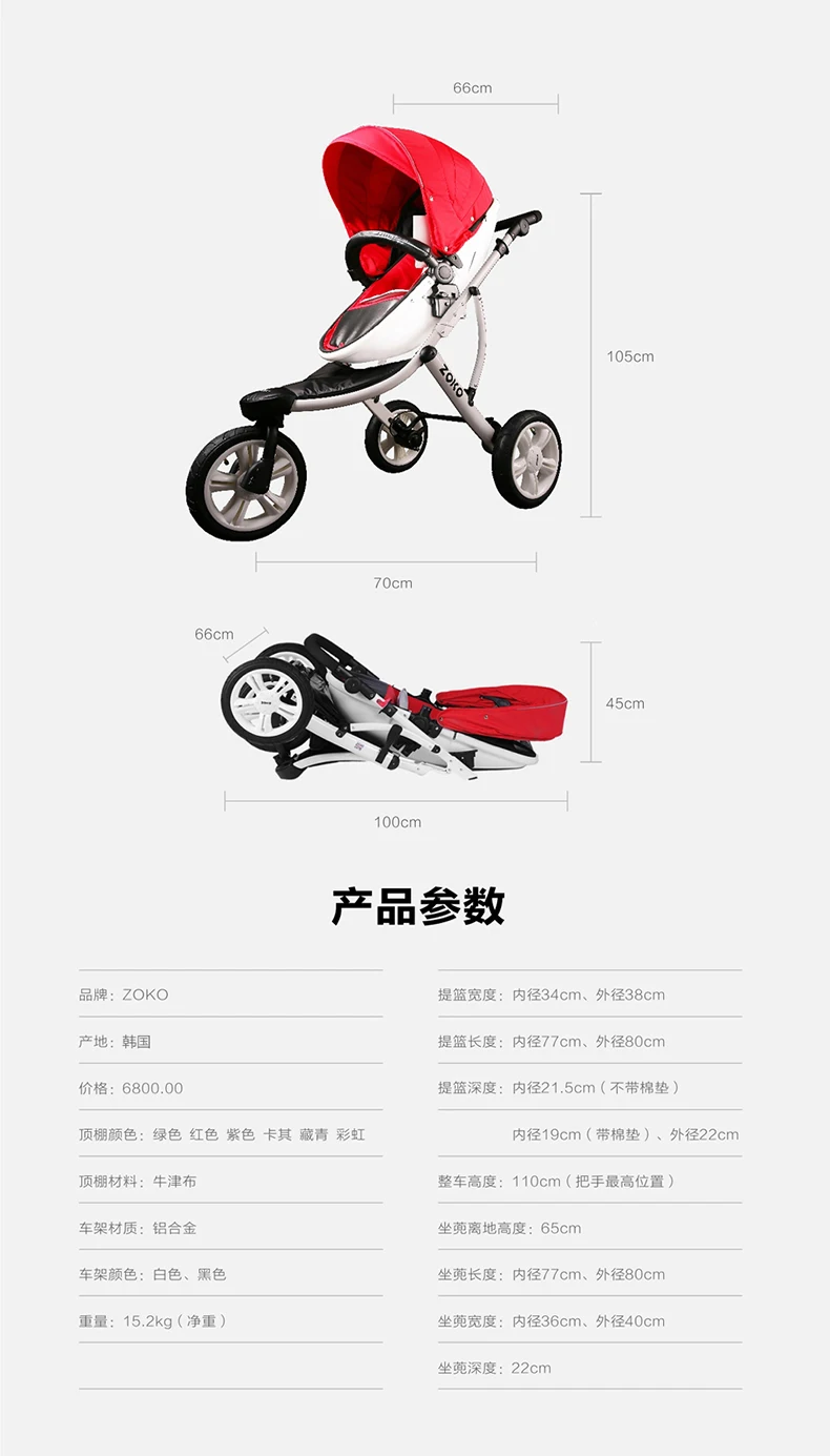 Радужная полосатая детская коляска в форме яйца, детская коляска, детская коляска, Складная двусторонняя коляска с амортизатором, трехколесная коляска