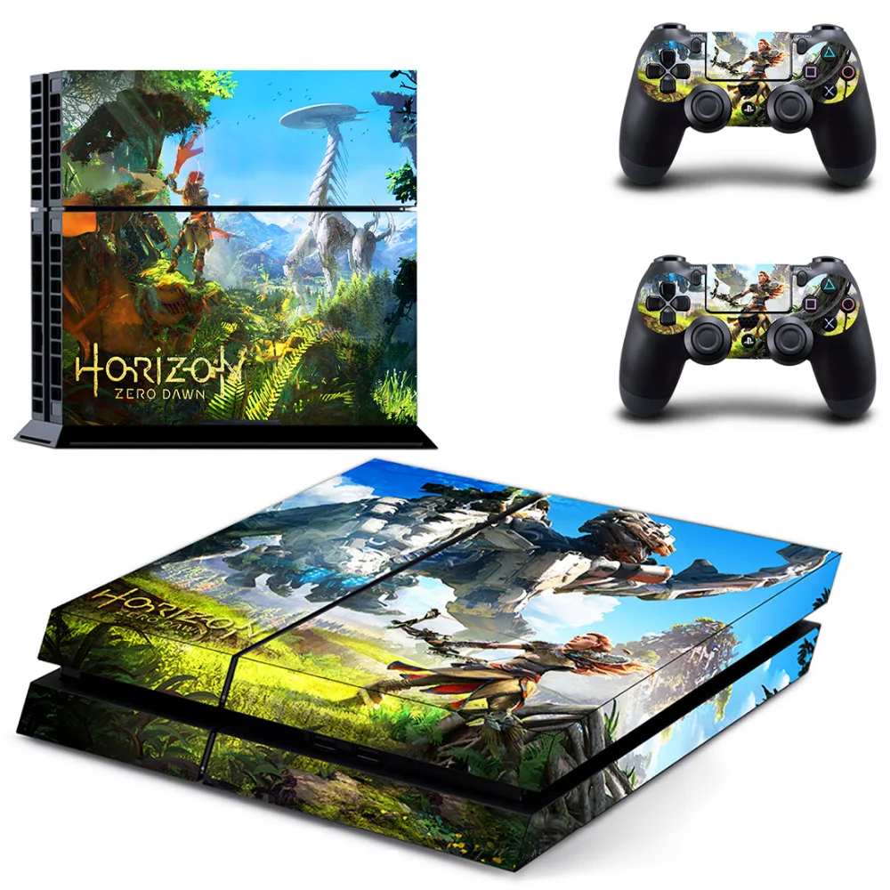 Игра Horizon Zero Dawn PS4 наклейка для sony playstation 4 консоль и 2 контроллера кожи PS4 наклейка виниловый аксессуар