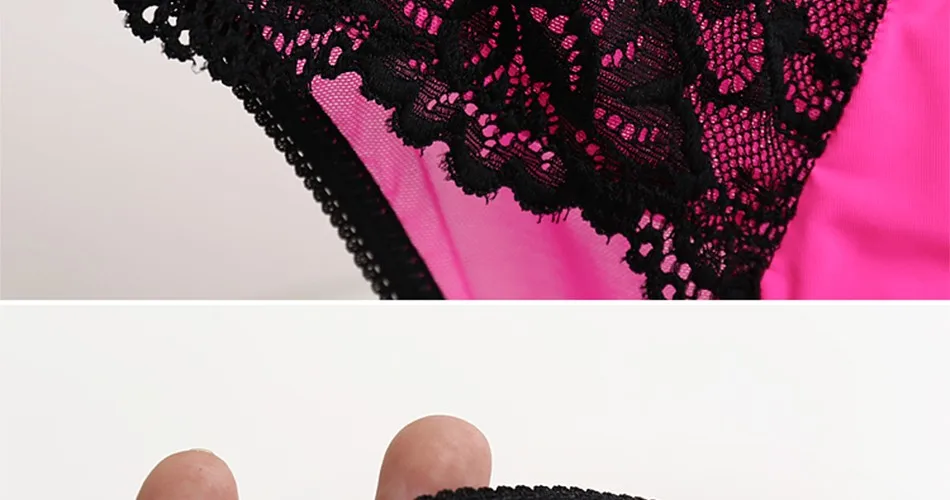 Women Sexy Lace Panties Seamless Cotton Breathable Underwear Hollow Briefs Plus Size Girl New Panty 37