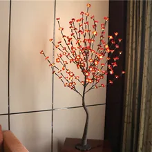 5" 160 светодиодный светильник в виде дерева сливы с основой для природы, для праздника, Нового года, свадьбы, декоративное дерево