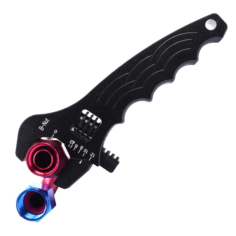 

AN 3 4 6 8 10 12 Black Light Adjustable Aluminum Wrench Fitting Tools Spanner