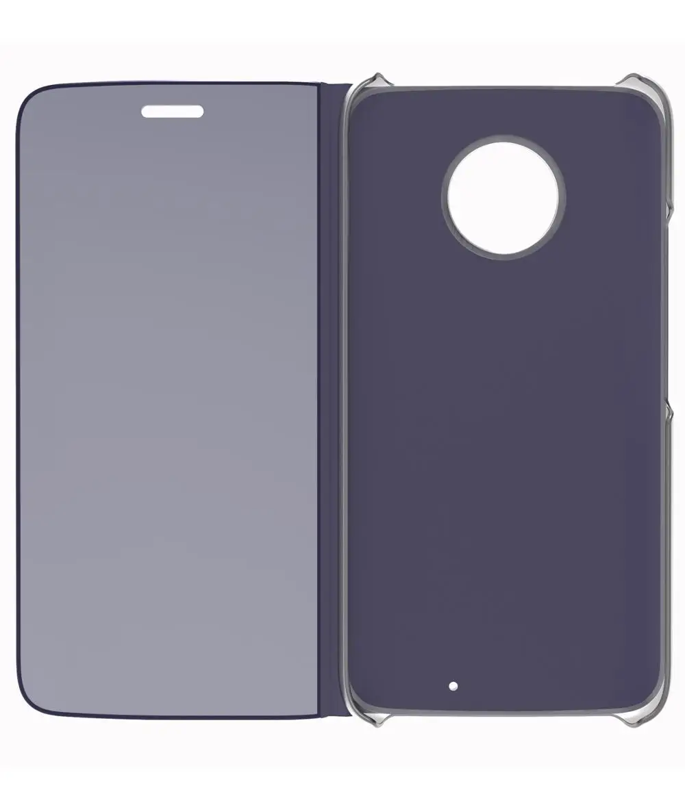 

Lenovo Touch Flip Case for Motorola Moto X4, Transparent Cover Shock Resistant and Edge Protective Folio Flip Case