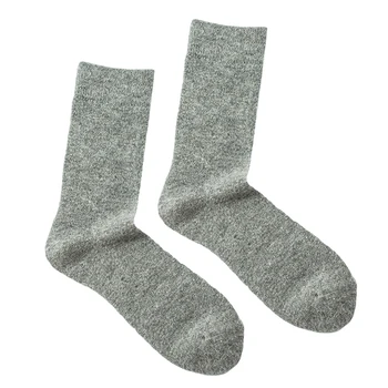 

3 Pairs Casual Solid Color Men Warm Autumn Winter Wool Thick Long Socks
