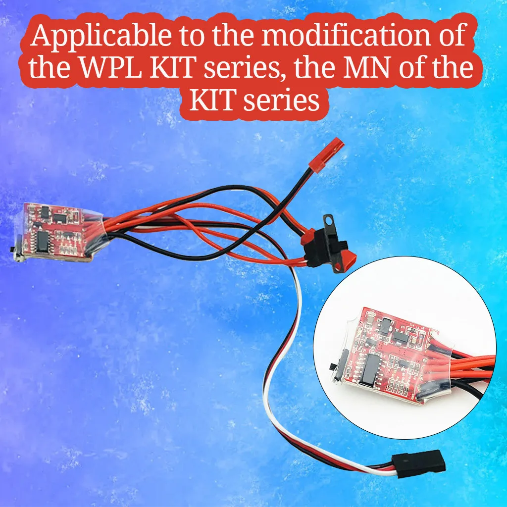 

Model parts for the new 30A independent brush speed controller for WPL B-36 / KIT / MN KIT series Independent brushed ESC L0627