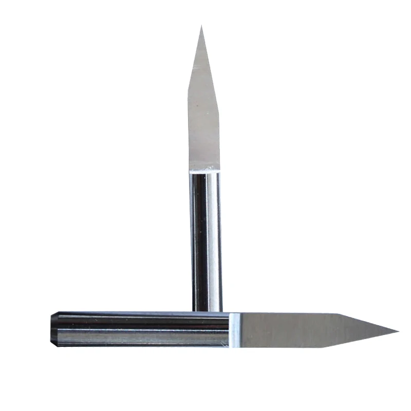 2Pcs 4mm Shank CNC V Bit Shaper Carbide PCB Engraving Bits Router Tool