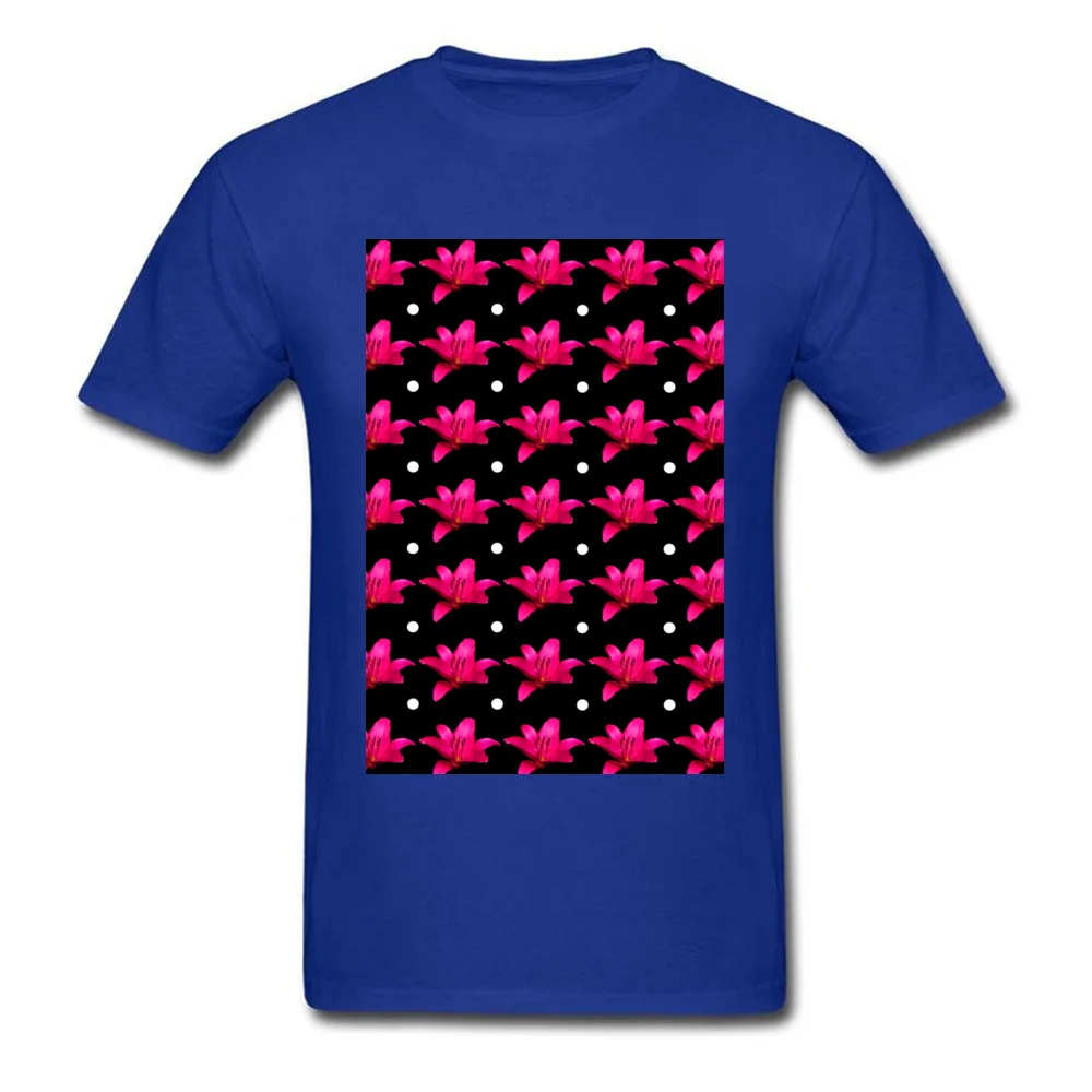 Pink Lily Pattern_blue