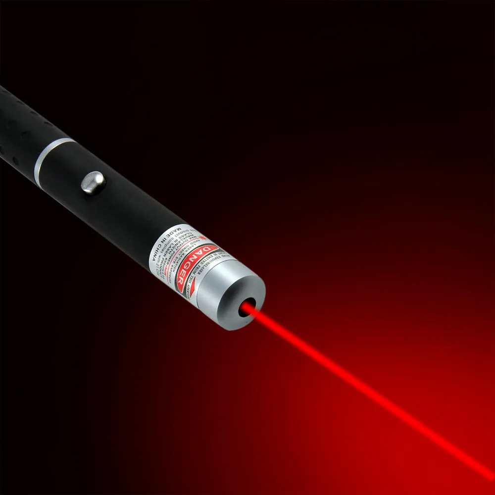 1 шт., 5 мВт, 532 нм зеленая лазерная ручка, мощная лазерная указка, ведущая дистанционная Лазерная охотничья лазерная указка без аккумулятора - Цвет: Красный