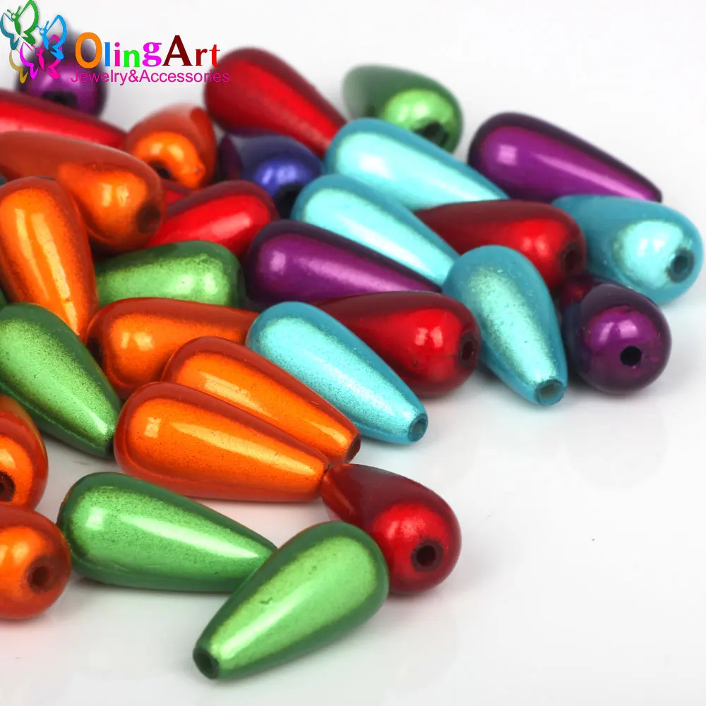 

OlingArt 15mm 50pcs/lot Mixed Color 3D Illusion Miracle Acrylic Spacer beads bubblegum Fantasy Style Bracelet DIY jewelry making