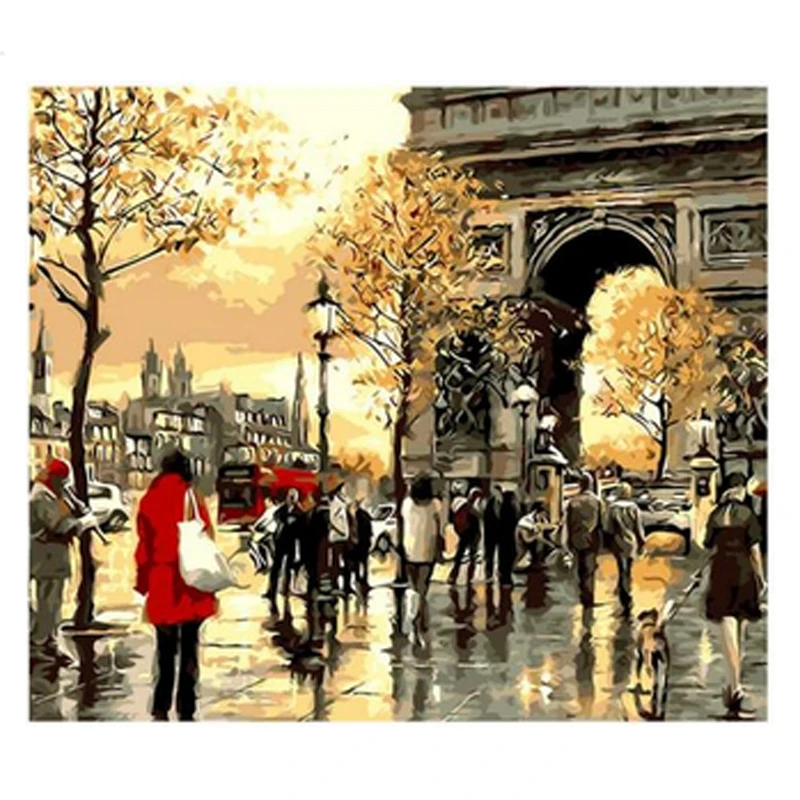 

Picture Triumphal Arch DIY Painting By Numbers Acrylic Paint By Numbers Unique Gift Canvas Painting For Home Decor Wall Arts