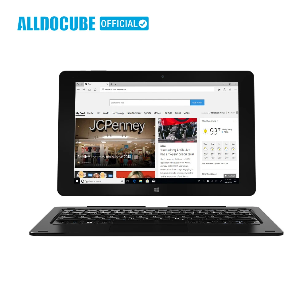 ALLDOCUBE iwork10 Pro планшет с 10 1-дюймовым дисплеем процессором Intel Atom ОЗУ 4 Гб ПЗУ 64 ГБ Windows